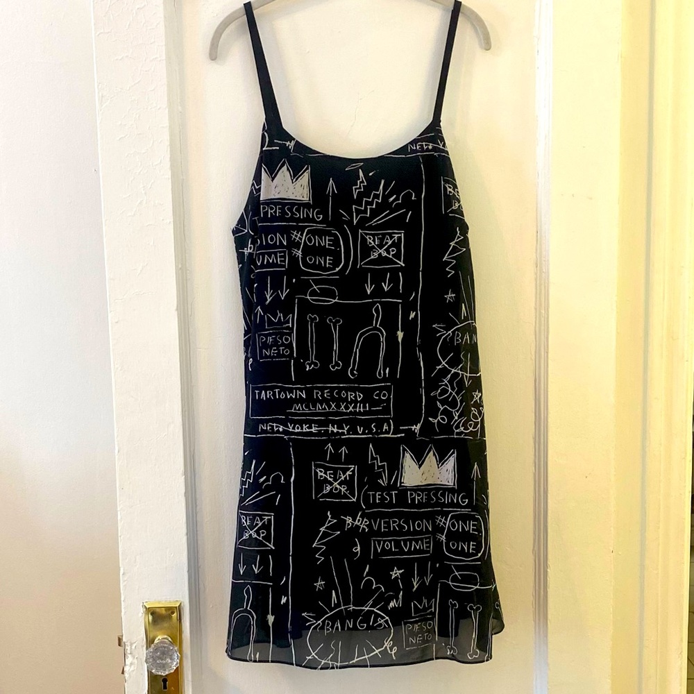 Alice + Olivia Basquiat Mini Slip Dress